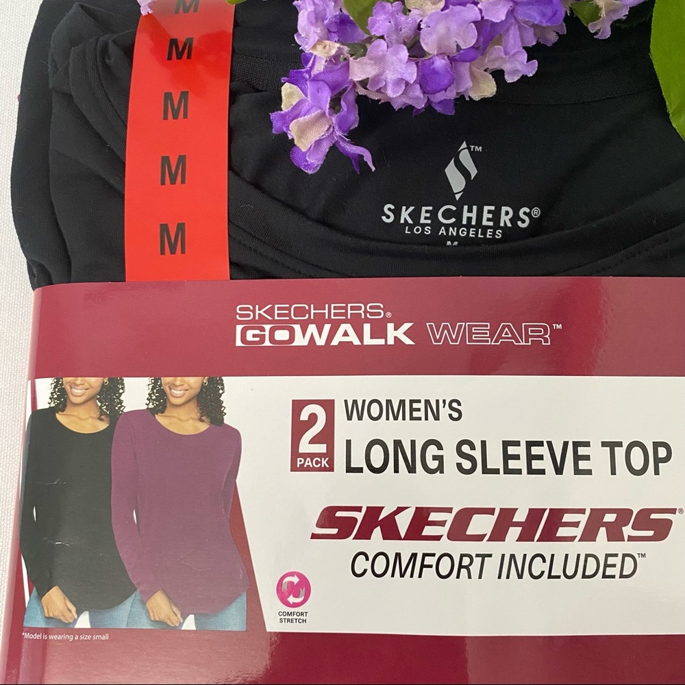 Skechers Women’s 2-Pack Active Long Sleeve Tee, NWT - Picture 9 of 9